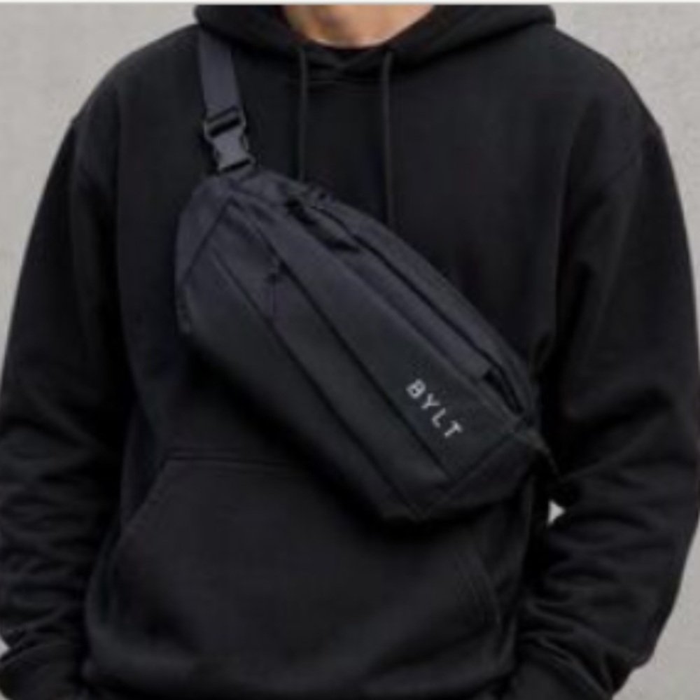 New w Tag: BYLT Water Resistant Crossbody or Sling Bag. Black.